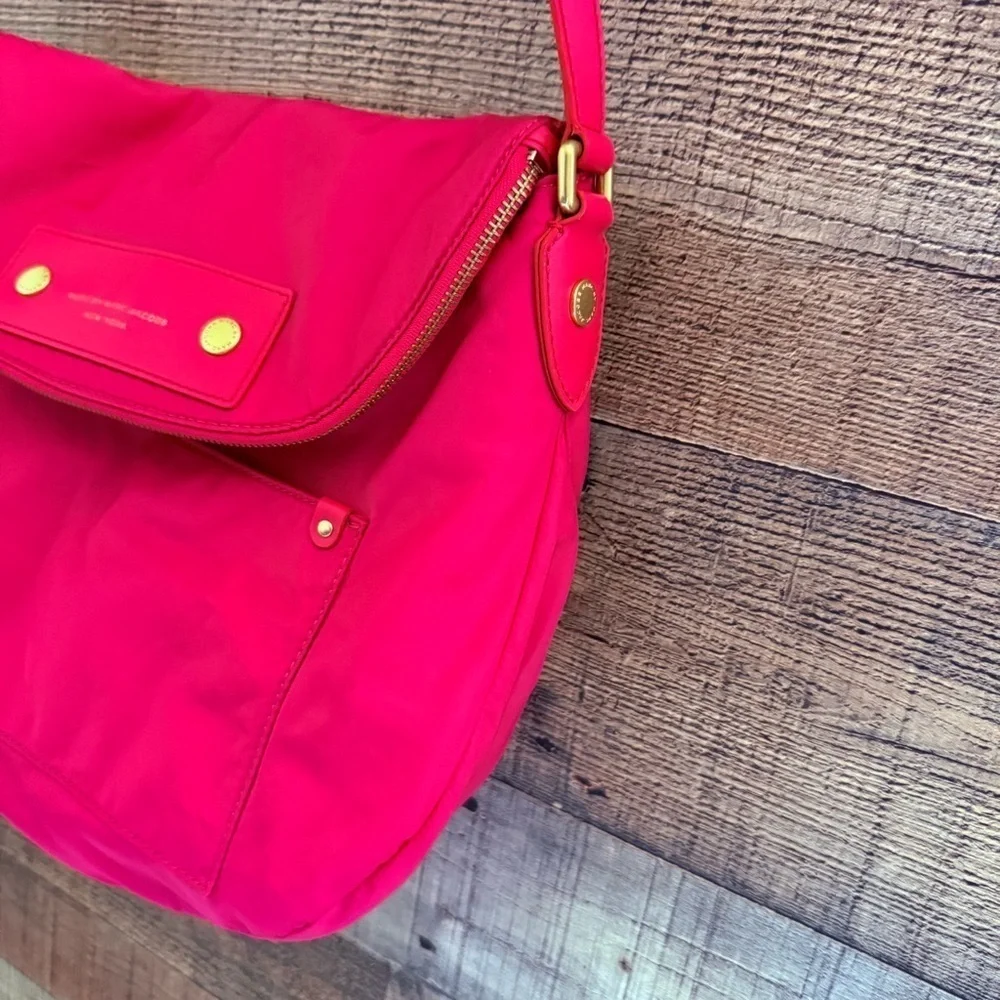 Marc By Marc Jacobs Large Pink Nylon Crossbody Bag